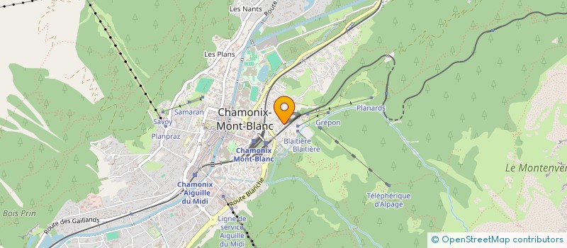 localisation de l'entreprise MONSIEUR JONATHAN HURST  CHAMONIX-MONT-BLANC