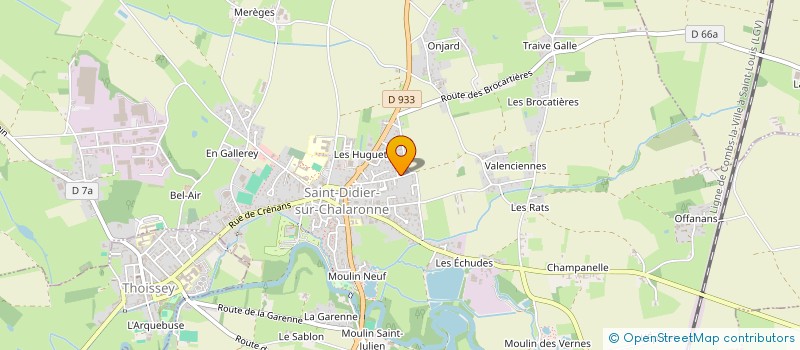 localisation de l'entreprise MONSIEUR JONATHAN HYVERNAT  SAINT-DIDIER-SUR-CHALARONNE