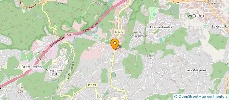 localisation de l'entreprise MONSIEUR JONATHAN ISBECQUE  VALLAURIS