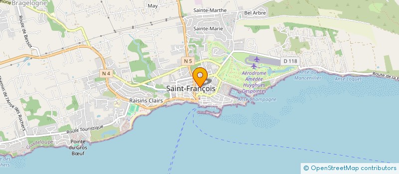 localisation de l'entreprise MONSIEUR JONATHAN JACQUET-CRETIDES à SAINT-FRANCOIS