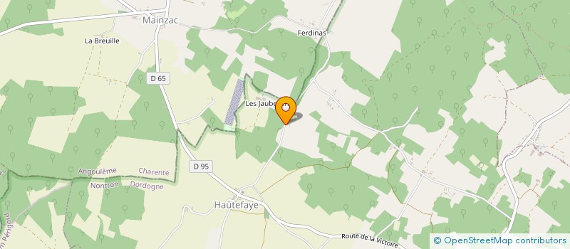 localisation de l'entreprise MONSIEUR JONATHAN JAFFRELO  HAUTEFAYE