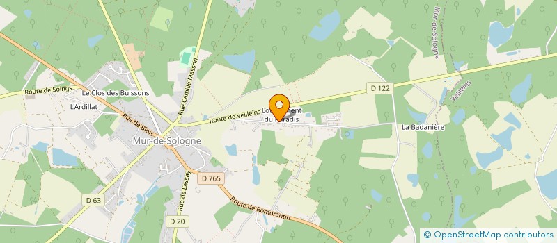 localisation de l'entreprise MONSIEUR JONATHAN JARREAU  MUR-DE-SOLOGNE