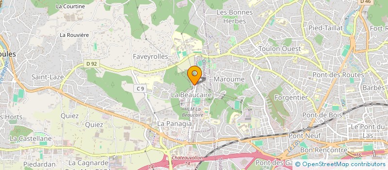 localisation de l'entreprise MONSIEUR JONATHAN JAUBERT  TOULON