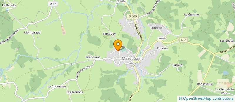 localisation de l'entreprise MONSIEUR JONATHAN JEAN-BAPTISTE  MAZET-SAINT-VOY