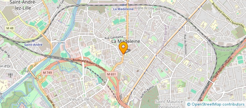 localisation de l'entreprise MONSIEUR JONATHAN JOLY à LA MADELEINE