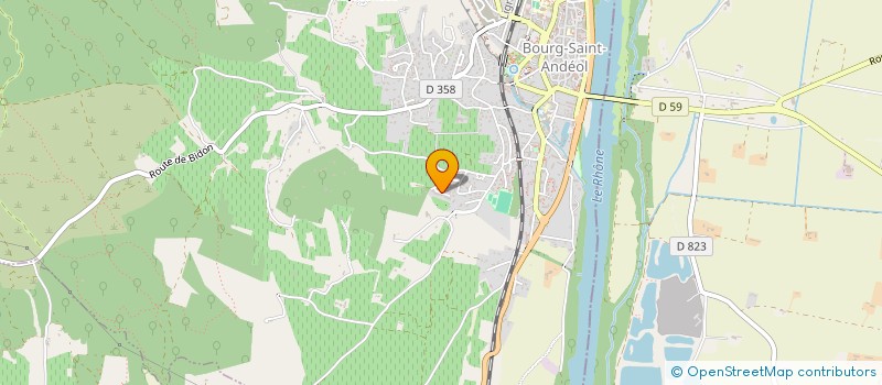 localisation de l'entreprise MONSIEUR JONATHAN JOLY  BOURG-SAINT-ANDEOL