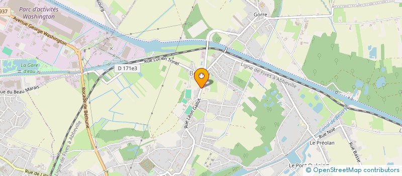 localisation de l'entreprise MONSIEUR JONATHAN JOUY  BEUVRY