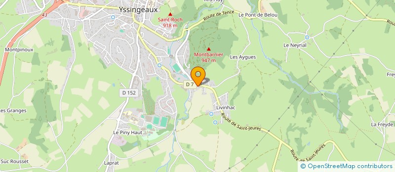 localisation de l'entreprise MONSIEUR JONATHAN JULIEN à YSSINGEAUX