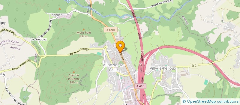 localisation de l'entreprise MONSIEUR JONATHAN JULIEN  ALLONZIER-LA-CAILLE