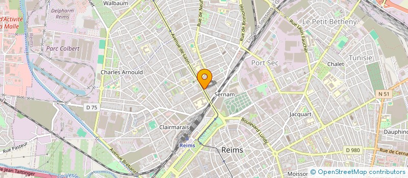 localisation de l'entreprise MONSIEUR JONATHAN JUMELLE  REIMS