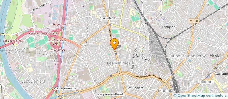 localisation de l'entreprise MONSIEUR JONATHAN JURDITH  TOULOUSE