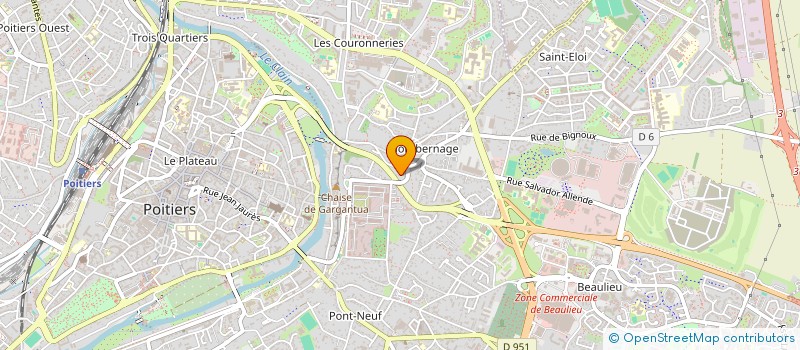 localisation de l'entreprise MONSIEUR JONATHAN JUSTIN  POITIERS