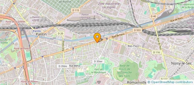 localisation de l'entreprise MONSIEUR JONATHAN KEMEL  PANTIN