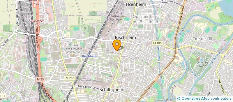 localisation de l'entreprise MONSIEUR JONATHAN KIRSCH  BISCHHEIM