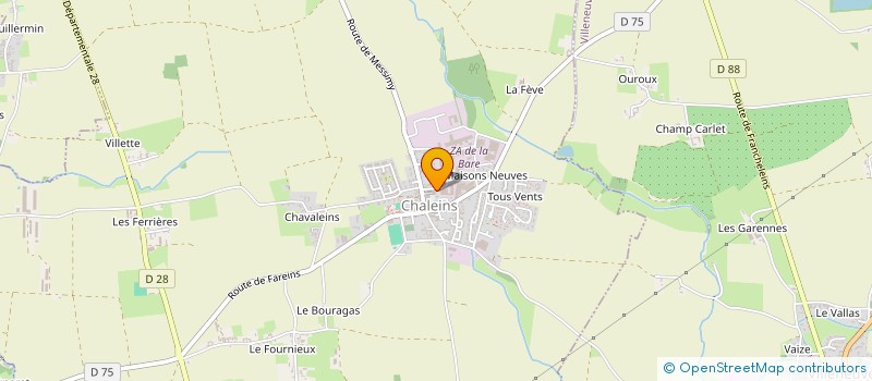 localisation de l'entreprise MONSIEUR JONATHAN KRATZSCH  CHALEINS