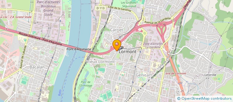 localisation de l'entreprise MONSIEUR JONATHAN KWAAITAAL  LORMONT