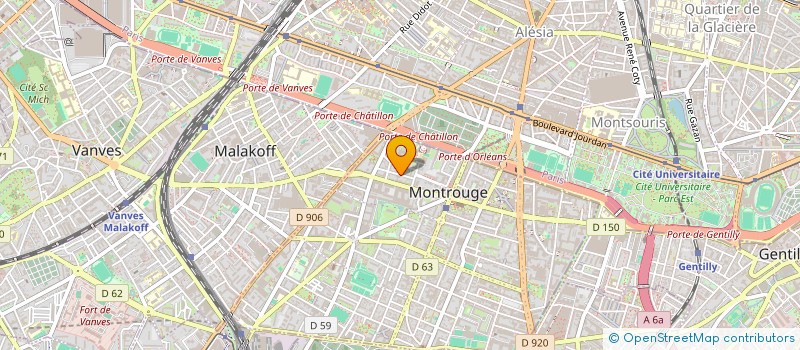 localisation de l'entreprise MONSIEUR JONATHAN KWIIK  MONTROUGE