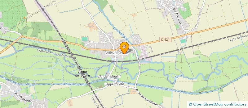 localisation de l'entreprise MONSIEUR JONATHAN LAAS  WILWISHEIM