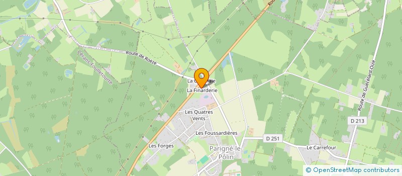 localisation de l'entreprise MONSIEUR JONATHAN LAFARGUETTE  PARIGNE-LE-POLIN