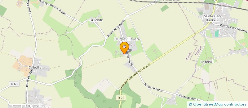 localisation de l'entreprise MONSIEUR JONATHAN LAGNEL  HUGLEVILLE-EN-CAUX