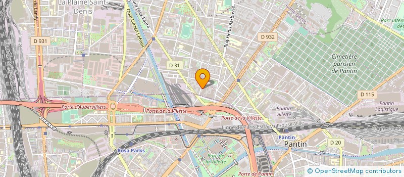 localisation de l'entreprise MONSIEUR JONATHAN LARCHER  AUBERVILLIERS