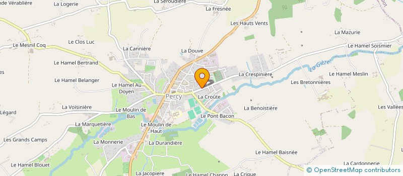 localisation de l'entreprise MONSIEUR JONATHAN LARONCHE  PERCY-EN-NORMANDIE