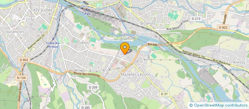 localisation de l'entreprise MONSIEUR JONATHAN LASSALLE-BALLIER  NAY