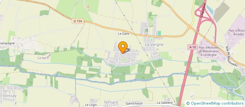 localisation de l'entreprise MONSIEUR JONATHAN LAVEAU  LA VERGNE