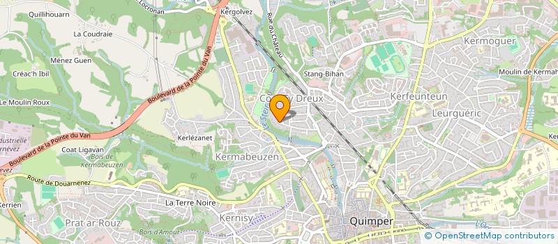 localisation de l'entreprise MONSIEUR JONATHAN LAVOCAT à QUIMPER