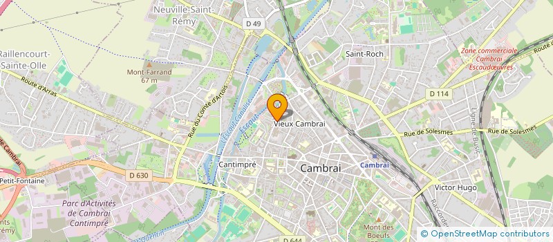 localisation de l'entreprise MONSIEUR JONATHAN LE BACQ  ESCAUDUVRES