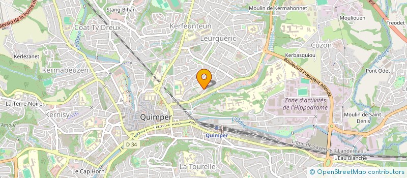 localisation de l'entreprise MONSIEUR JONATHAN LE FLOCH à QUIMPER