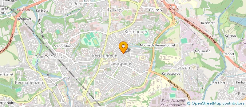 localisation de l'entreprise MONSIEUR JONATHAN LE MAREC  QUIMPER