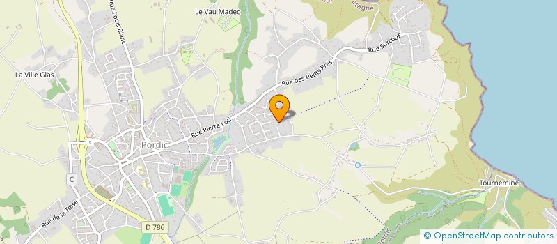 localisation de l'entreprise MONSIEUR JONATHAN LE MERCIER  PORDIC