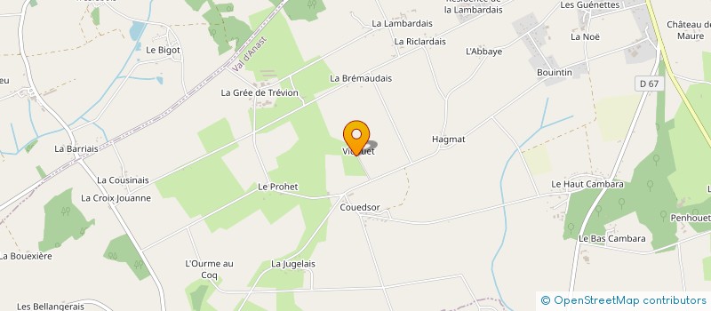 localisation de l'entreprise MONSIEUR JONATHAN LE MOELLE  VAL D'ANAST