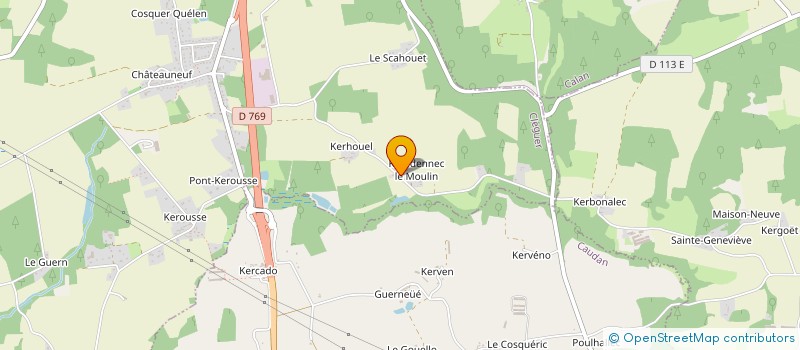 localisation de l'entreprise MONSIEUR JONATHAN LE STANGUENNEC  CLEGUER