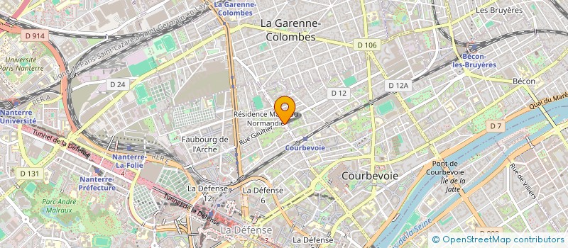 localisation de l'entreprise MONSIEUR JONATHAN LEBOEUF à COURBEVOIE