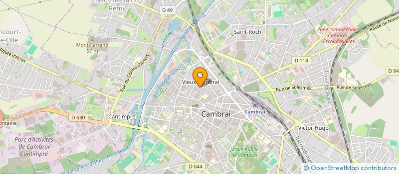 localisation de l'entreprise MONSIEUR JONATHAN LEBRUN à CAMBRAI