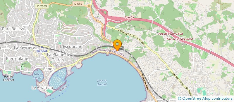 localisation de l'entreprise MONSIEUR JONATHAN LEBRUN à SANARY-SUR-MER
