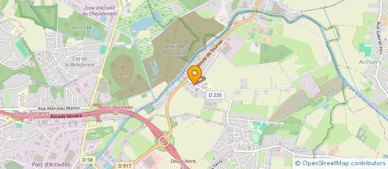 localisation de l'entreprise MONSIEUR JONATHAN LECHEVIN  DOUAI