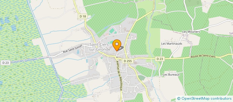 localisation de l'entreprise MONSIEUR JONATHAN LEDOUX  SAINT-CIERS-SUR-GIRONDE