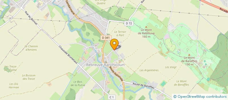 localisation de l'entreprise MONSIEUR JONATHAN LEFEBVRE  REBREUVE-RANCHICOURT