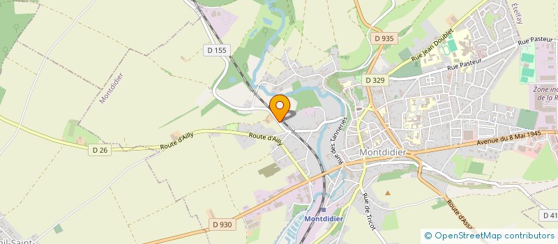 localisation de l'entreprise MONSIEUR JONATHAN LEGENT à MONTDIDIER