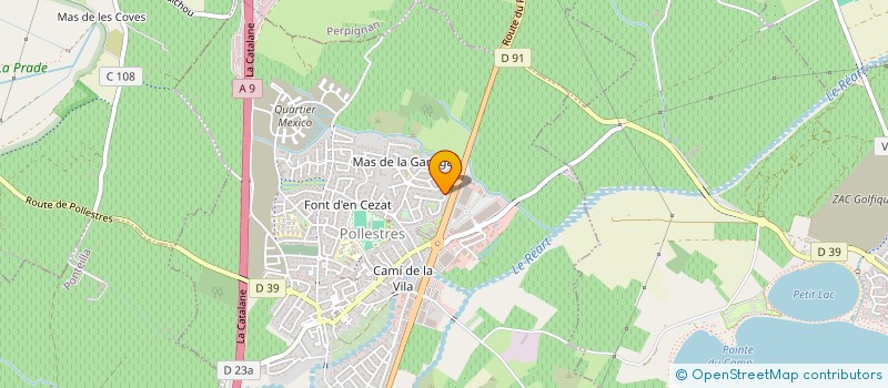 localisation de l'entreprise MONSIEUR JONATHAN LEITE  POLLESTRES