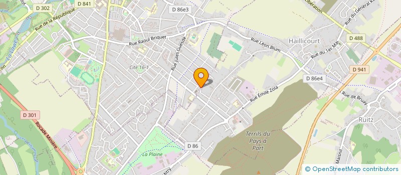 localisation de l'entreprise MONSIEUR JONATHAN LEMAITRE à BRUAY-LA-BUISSIERE