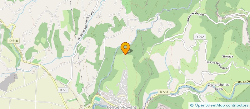 localisation de l'entreprise MONSIEUR JONATHAN LESAGE  PONT-EN-ROYANS