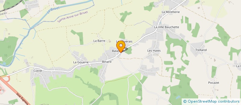 localisation de l'entreprise MONSIEUR JONATHAN LESNY  SAINTE-ANNE-SUR-BRIVET