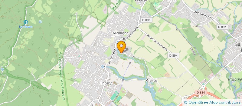 localisation de l'entreprise MONSIEUR JONATHAN LIMMOIS  THOIRY