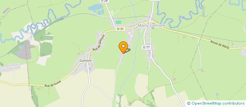 localisation de l'entreprise MONSIEUR JONATHAN LISCH  MARLY-GOMONT