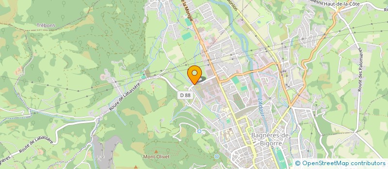 localisation de l'entreprise MONSIEUR JONATHAN LISE  BAGNERES-DE-BIGORRE