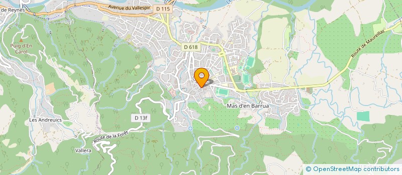 localisation de l'entreprise MONSIEUR JONATHAN LIVOTI  CERET